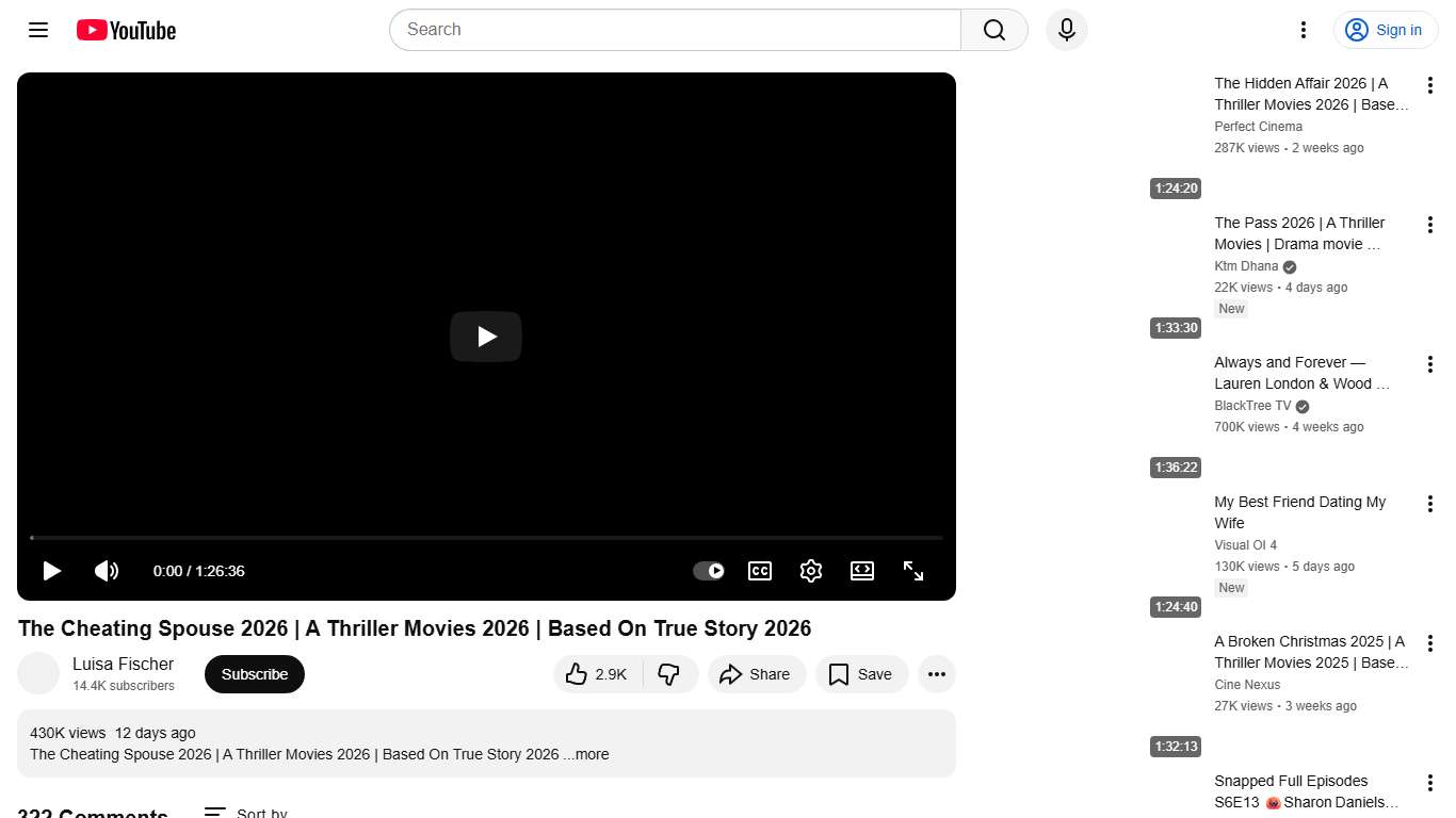 The Cheating Spouse 2026 | A Thriller Movies 2026 | Based On True Story 2026 - YouTube